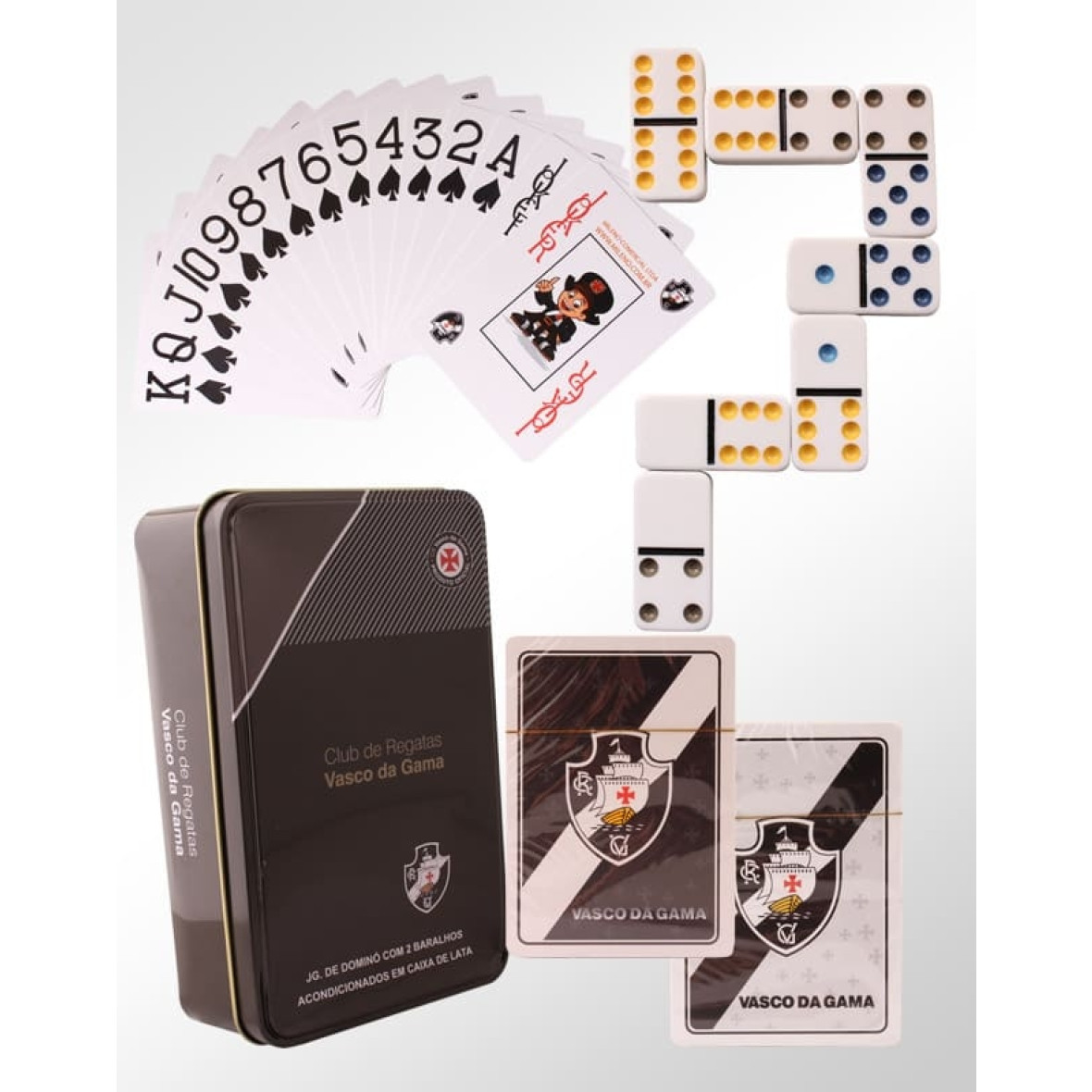 Kit 2 jogos - cartas e dominó